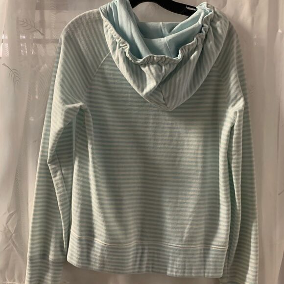 Gap hoodie white/blue stripe full zipper. - Picture 5 of 12